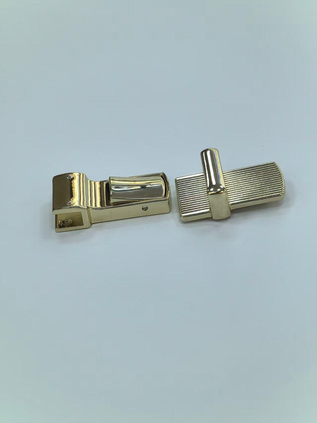 Rectangular Push Lock Bag Clasp