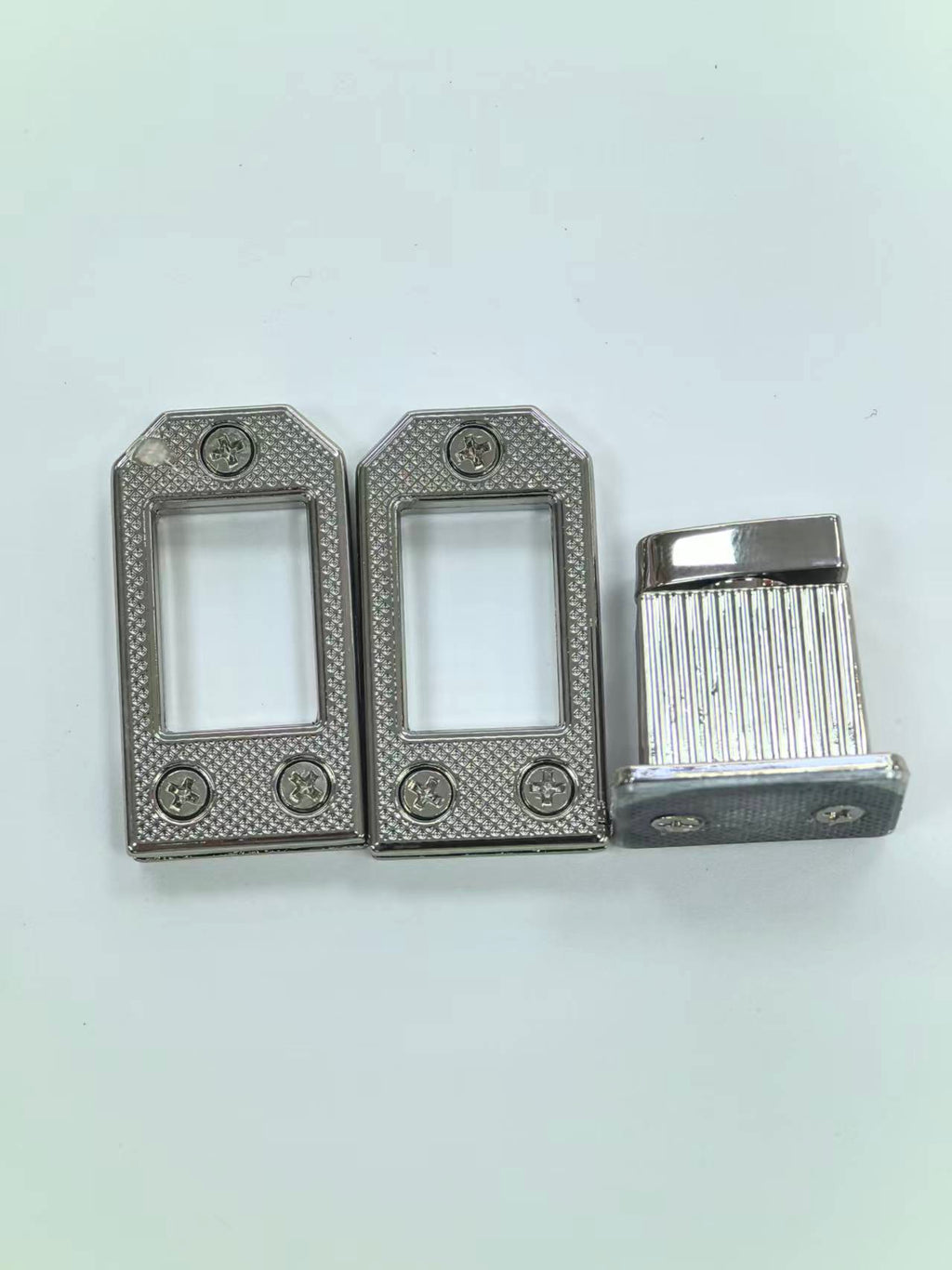 Beveled Rectangular Turn Lock Bag Closure