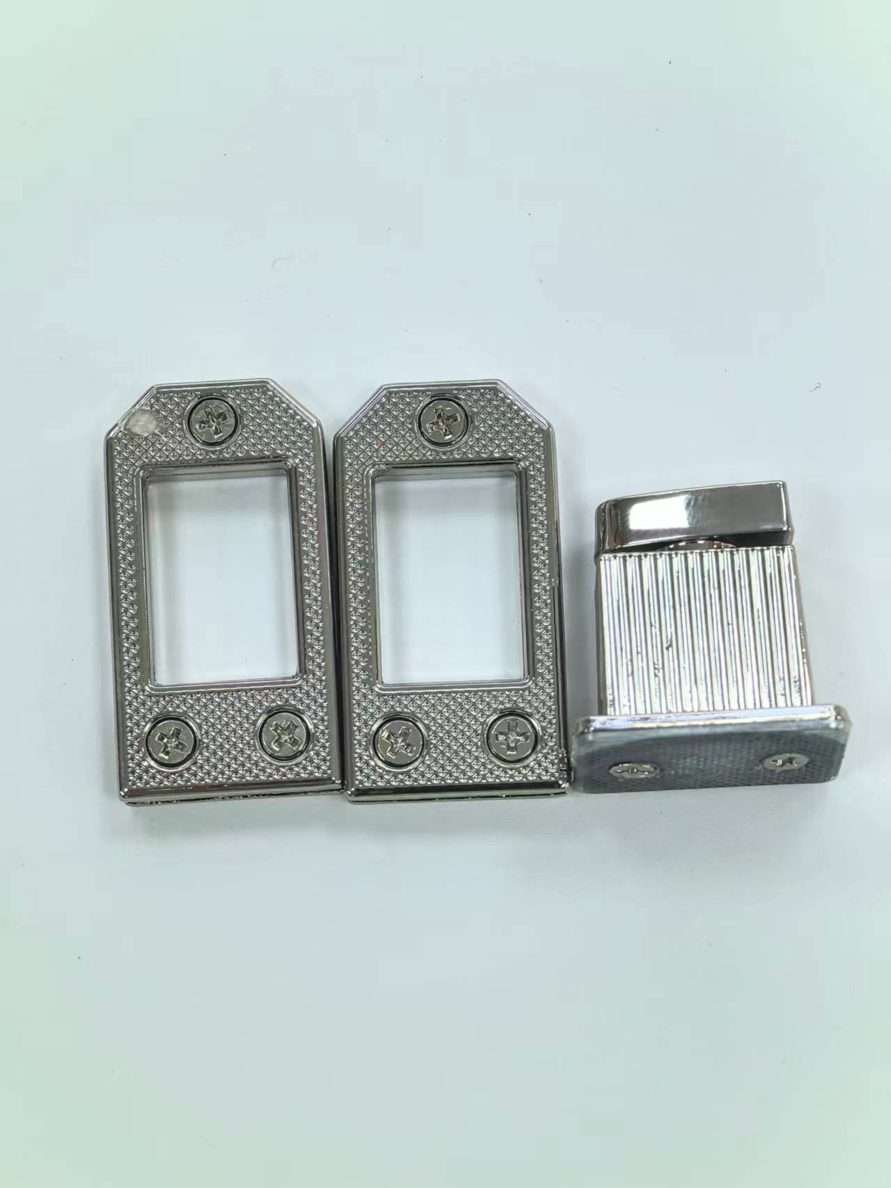 Beveled Rectangular Turn Lock Bag Closure