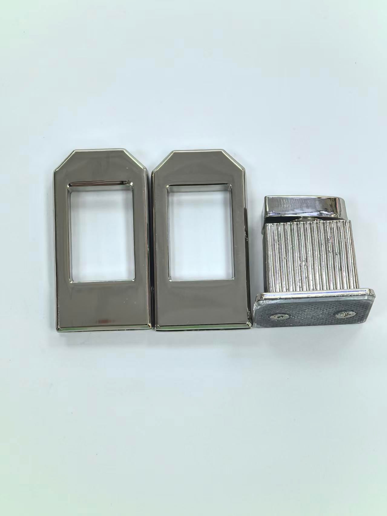 Beveled Rectangular Turn Lock Bag Closure