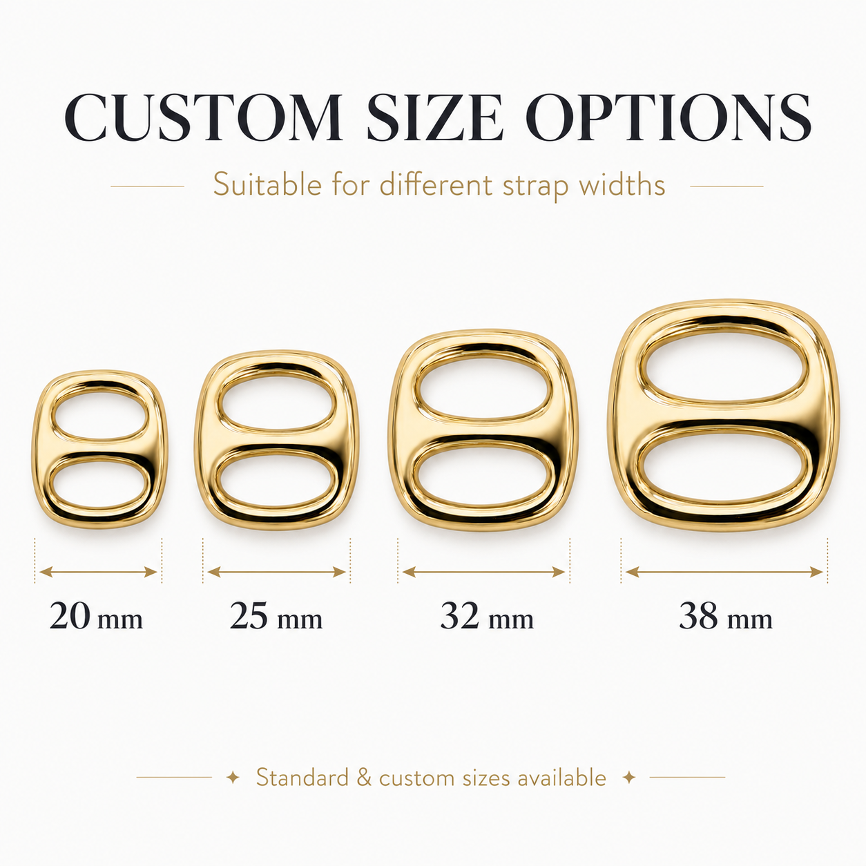 Double Oval Strap Slider
