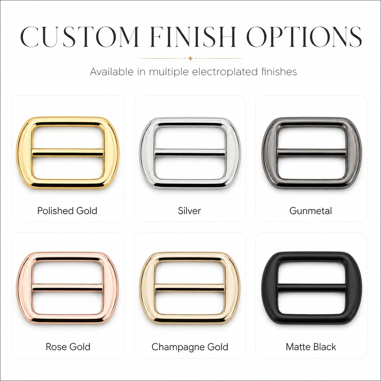 Curved Rectangular Strap Slider