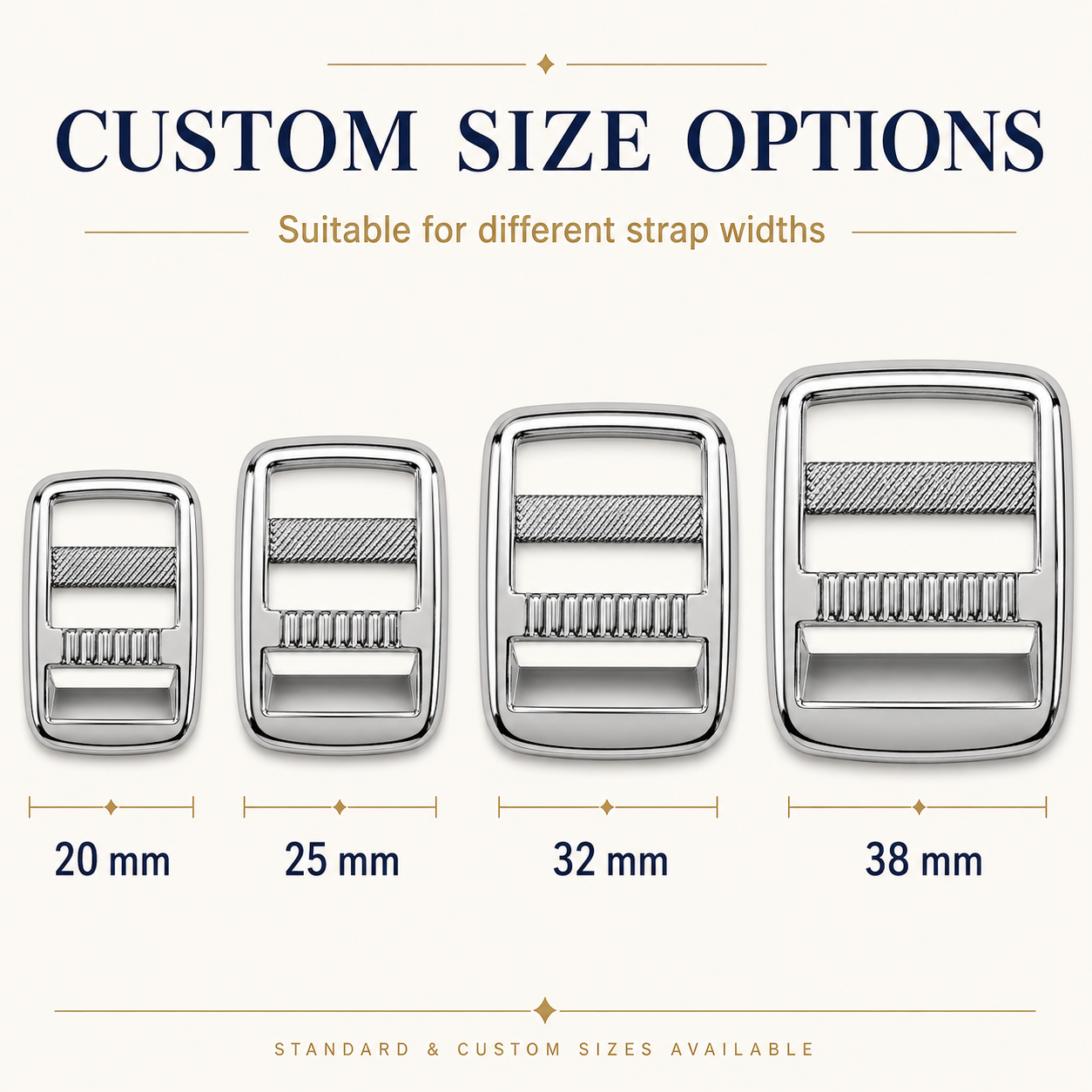 Serrated Metal Ladder Lock Buckle