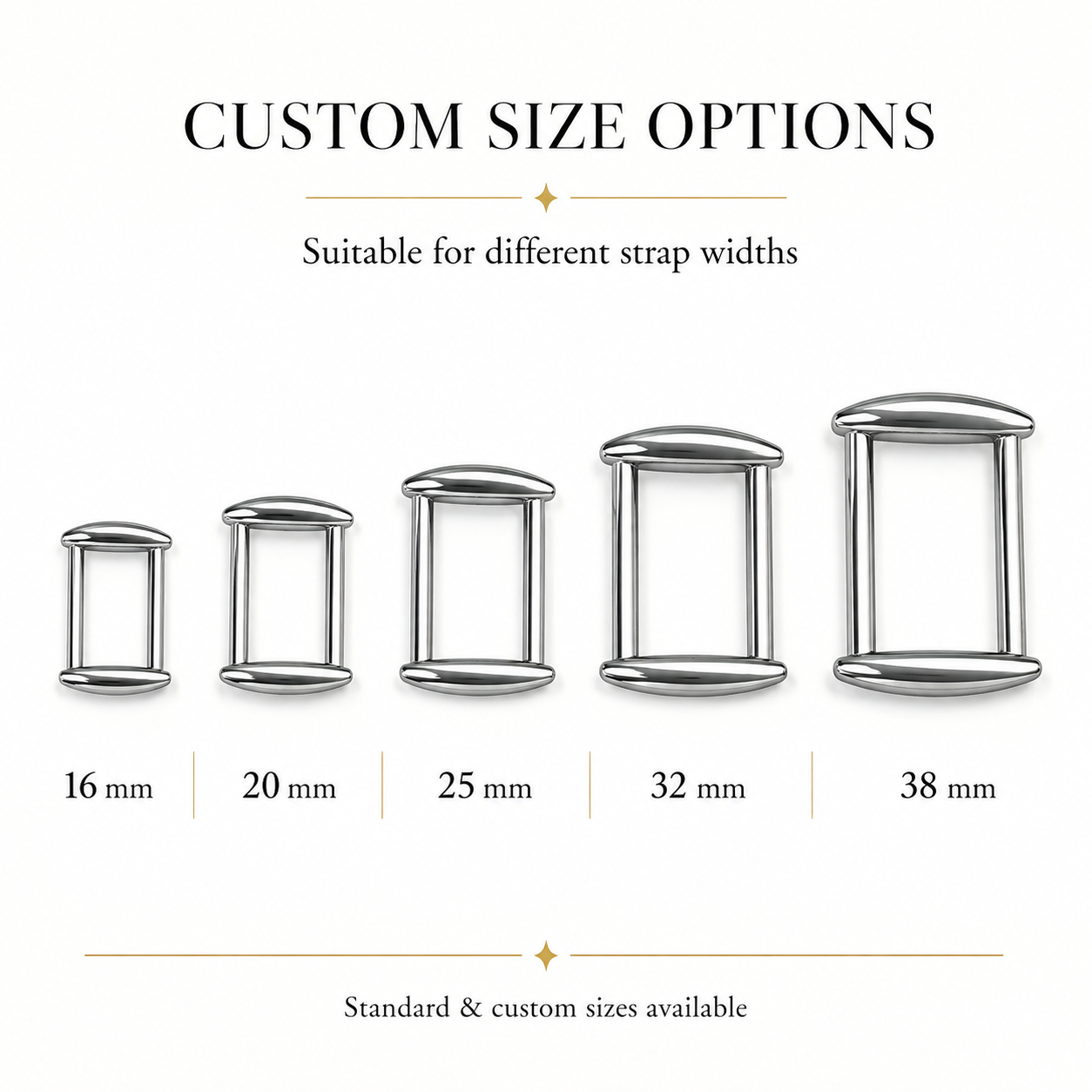 Oval Rectangle Strap Ring