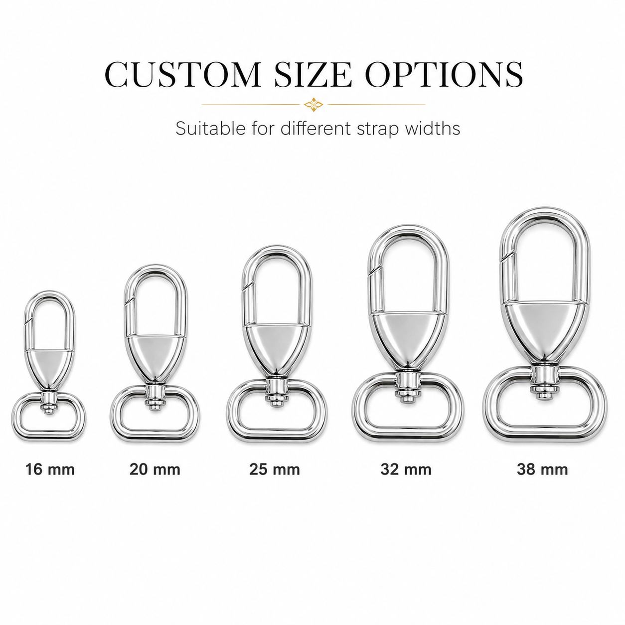 Oval Spring Gate Swivel Snap Hook