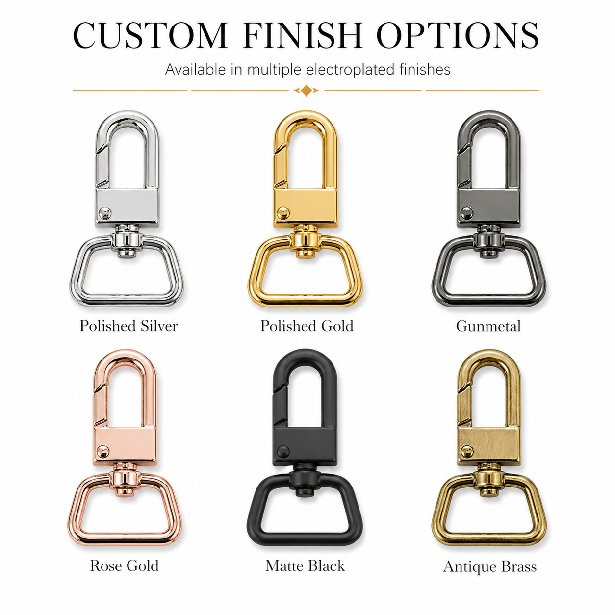 Rectangular Body Swivel Snap Hook
