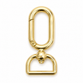 Oval Spring Gate Swivel Snap Hook with D-Ring