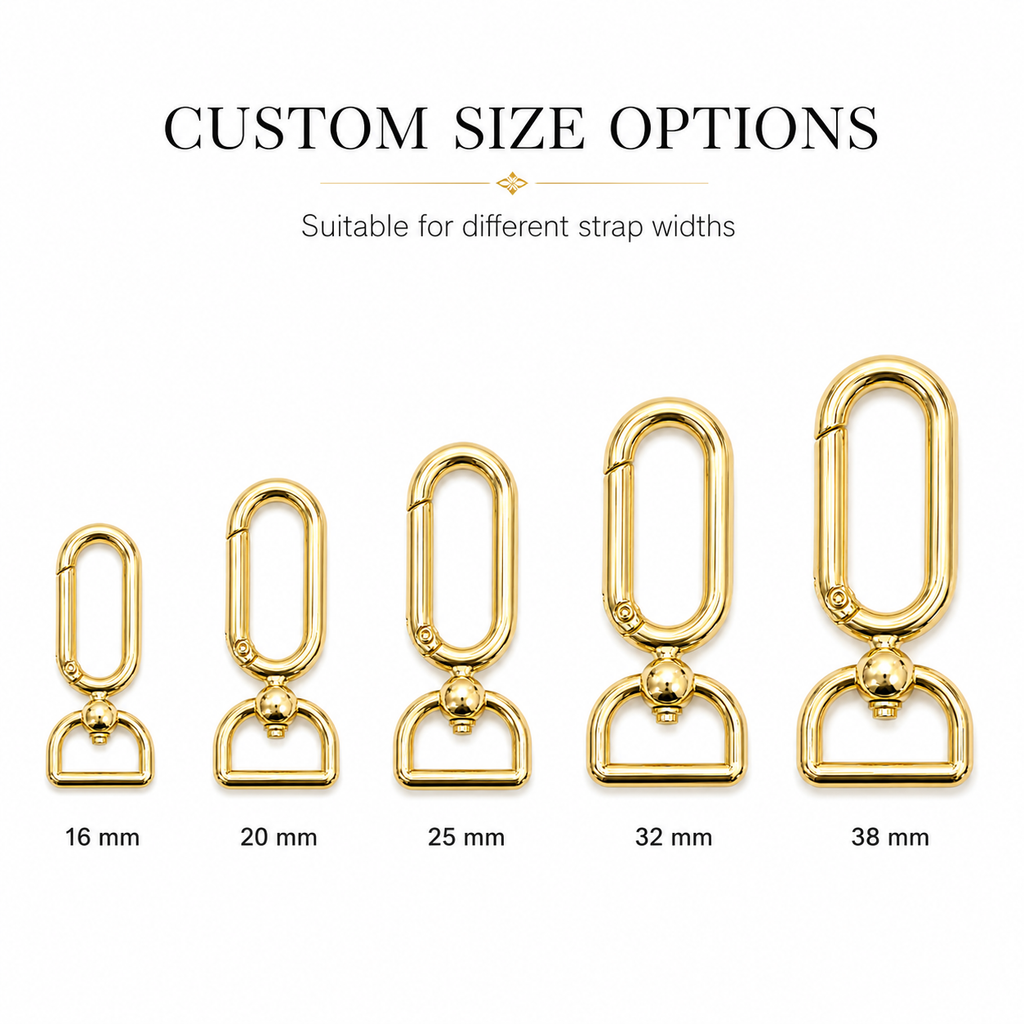 Oval Spring Gate Swivel Snap Hook with D-Ring