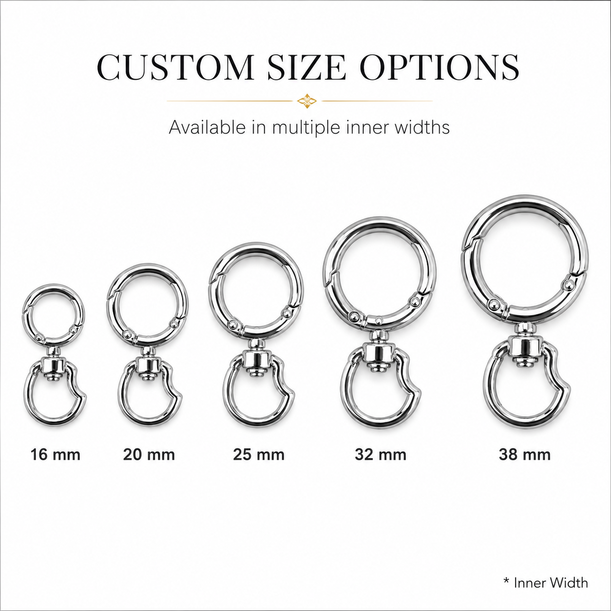Round Spring Gate Swivel Snap Hook