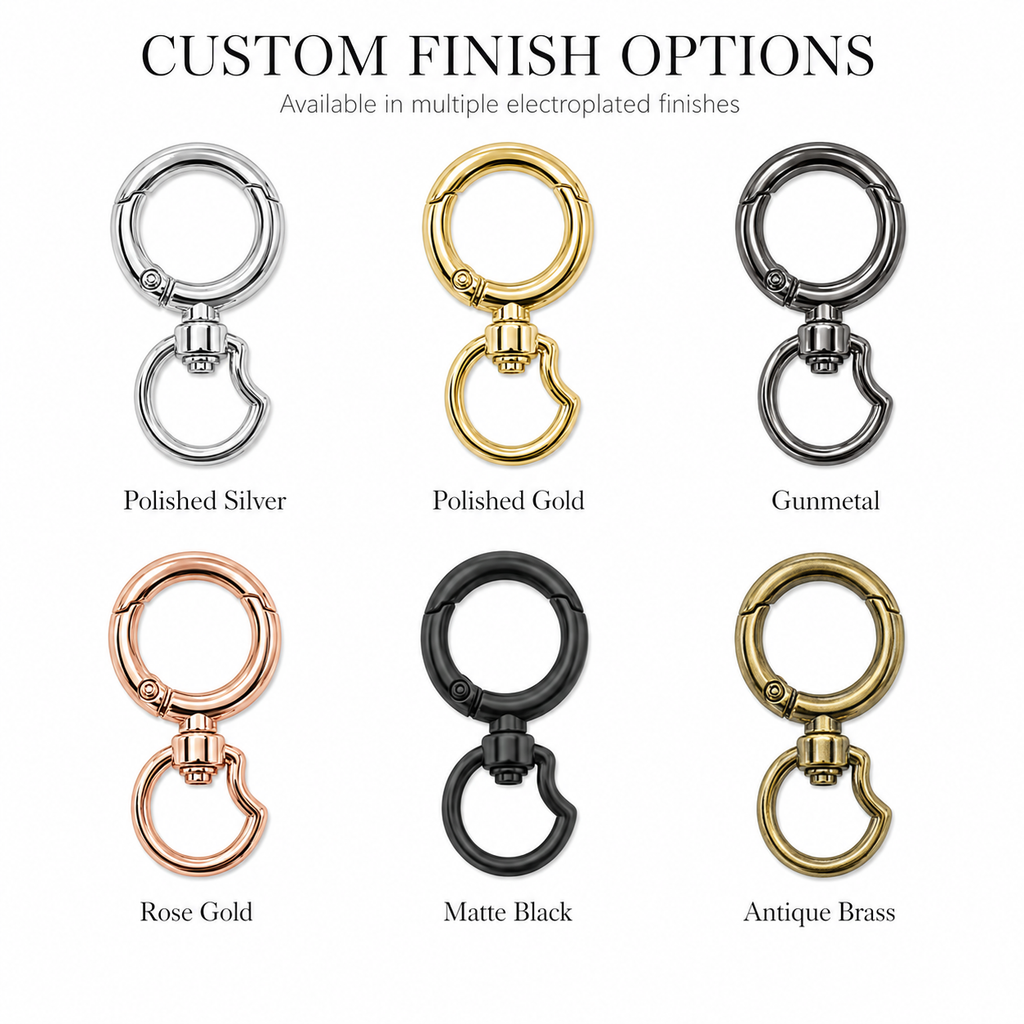 Round Spring Gate Swivel Snap Hook