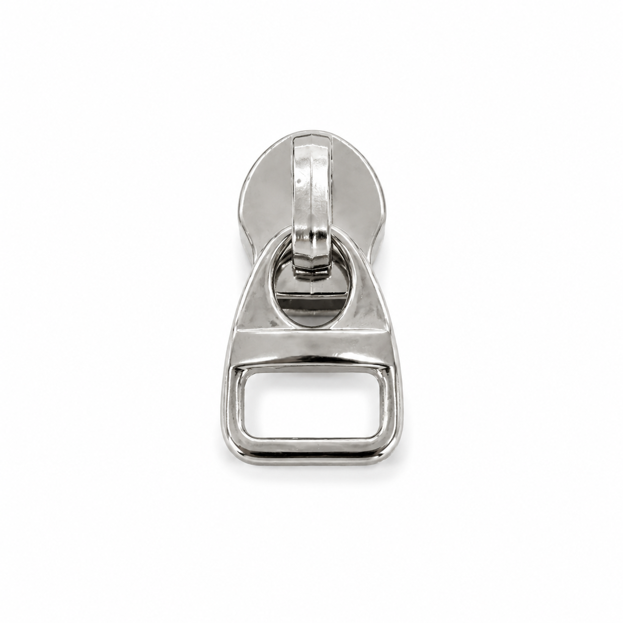 Rectangular Cutout Metal Zipper Puller