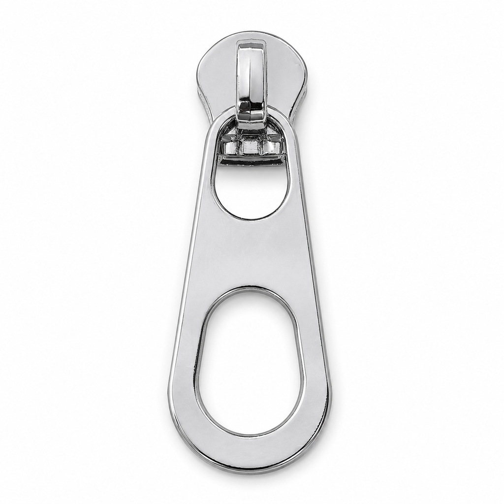 Double Cutout Metal Zipper Puller