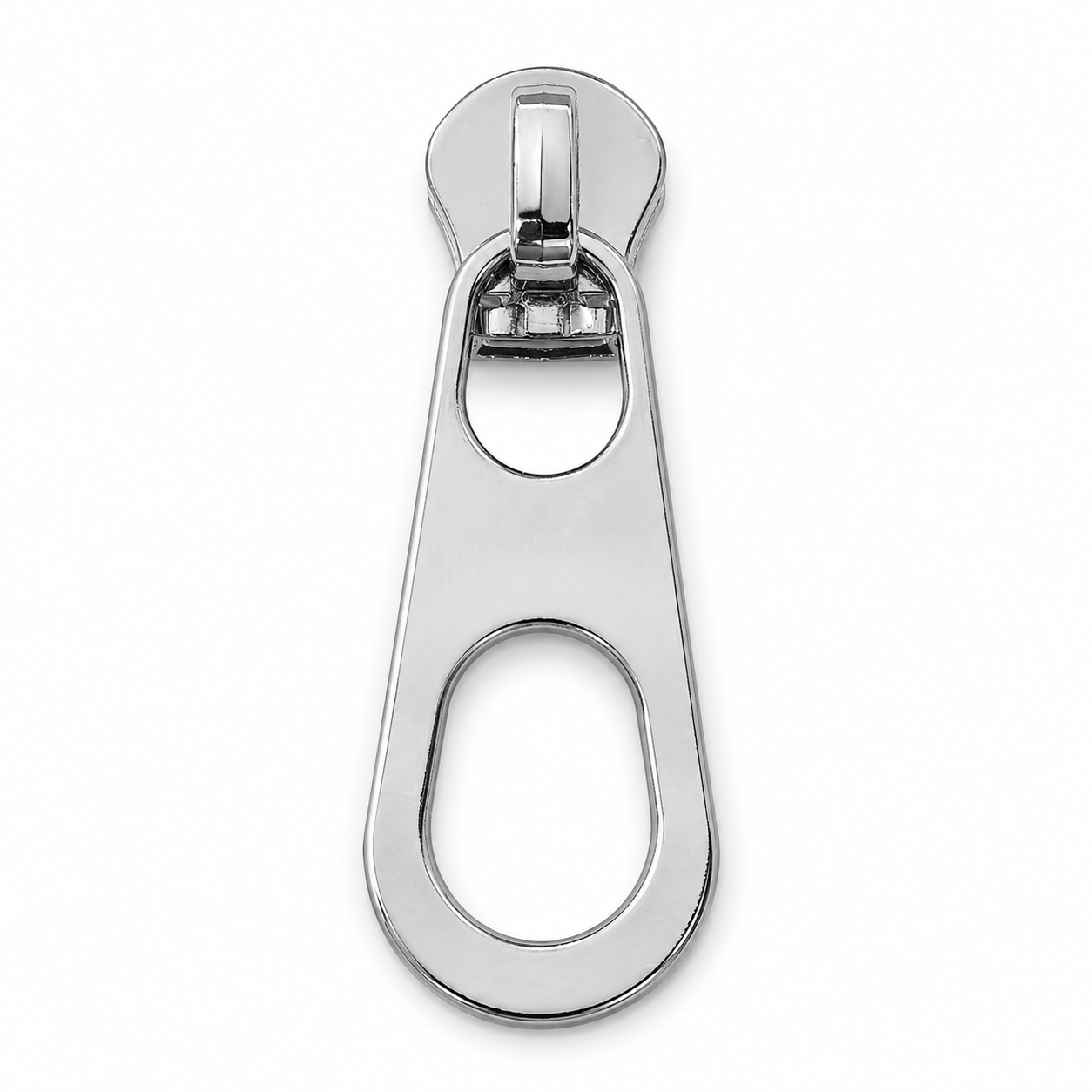 Double Cutout Metal Zipper Puller
