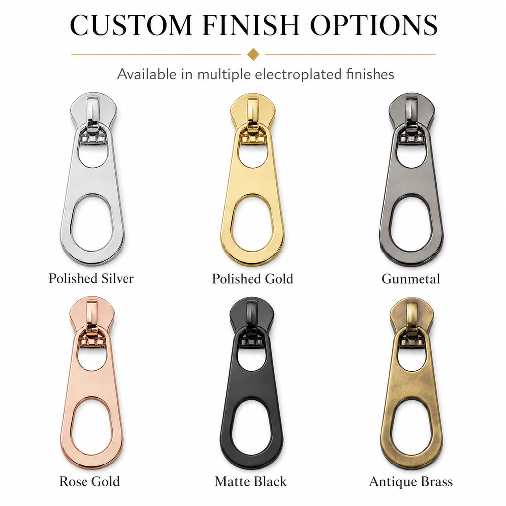Double Cutout Metal Zipper Puller