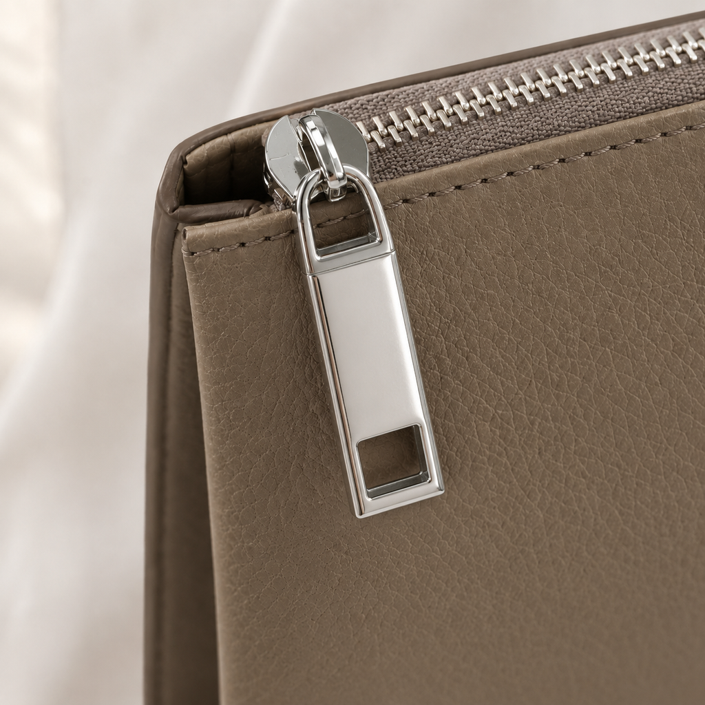 Double Cutout Rectangular Metal Zipper Puller