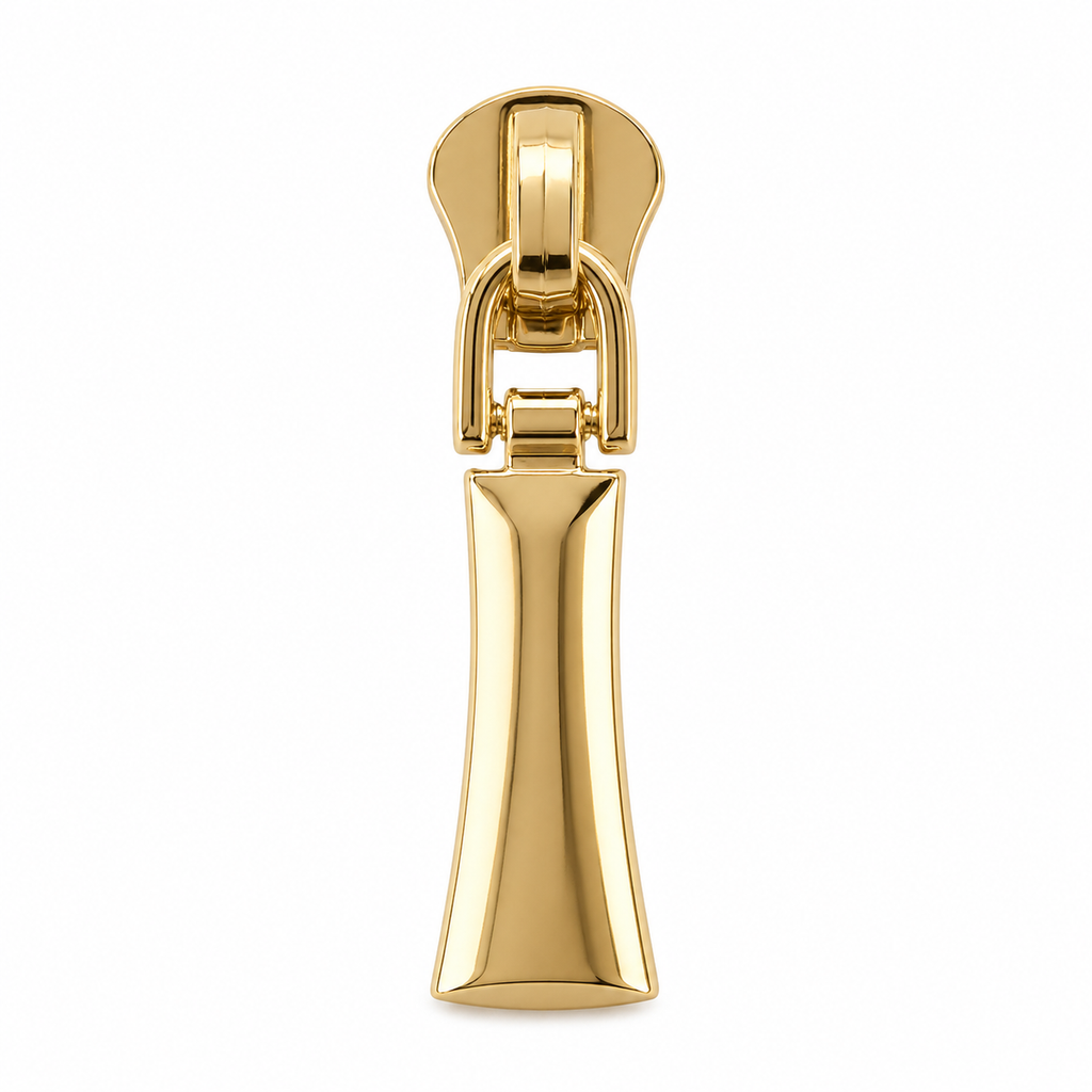 Sculpted Flared Metal Zipper Puller