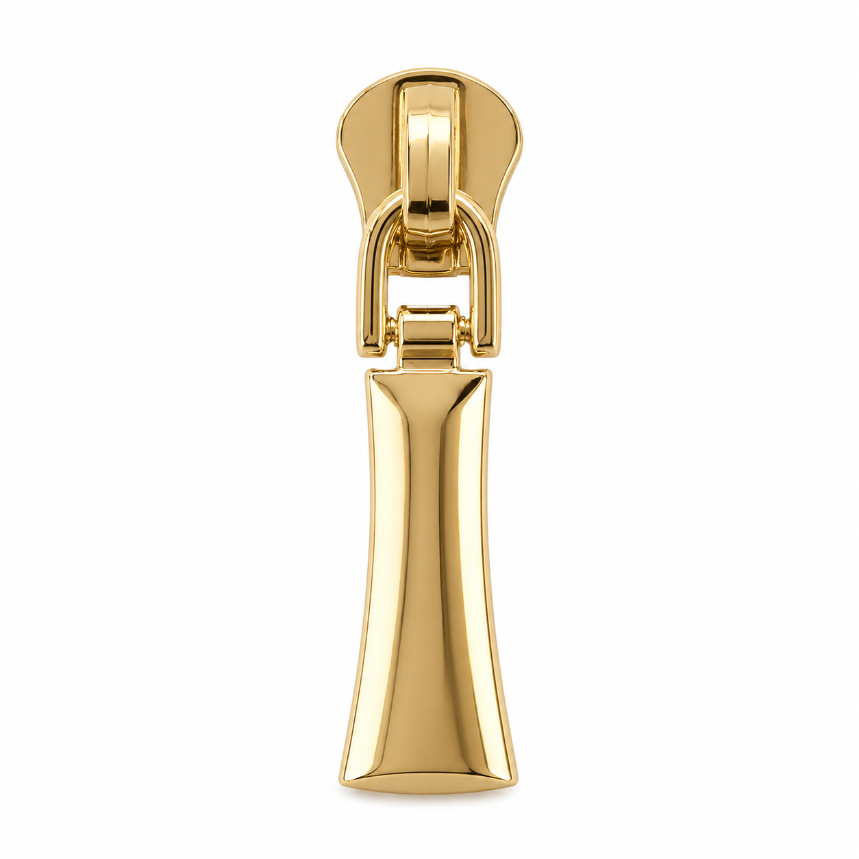 Sculpted Flared Metal Zipper Puller
