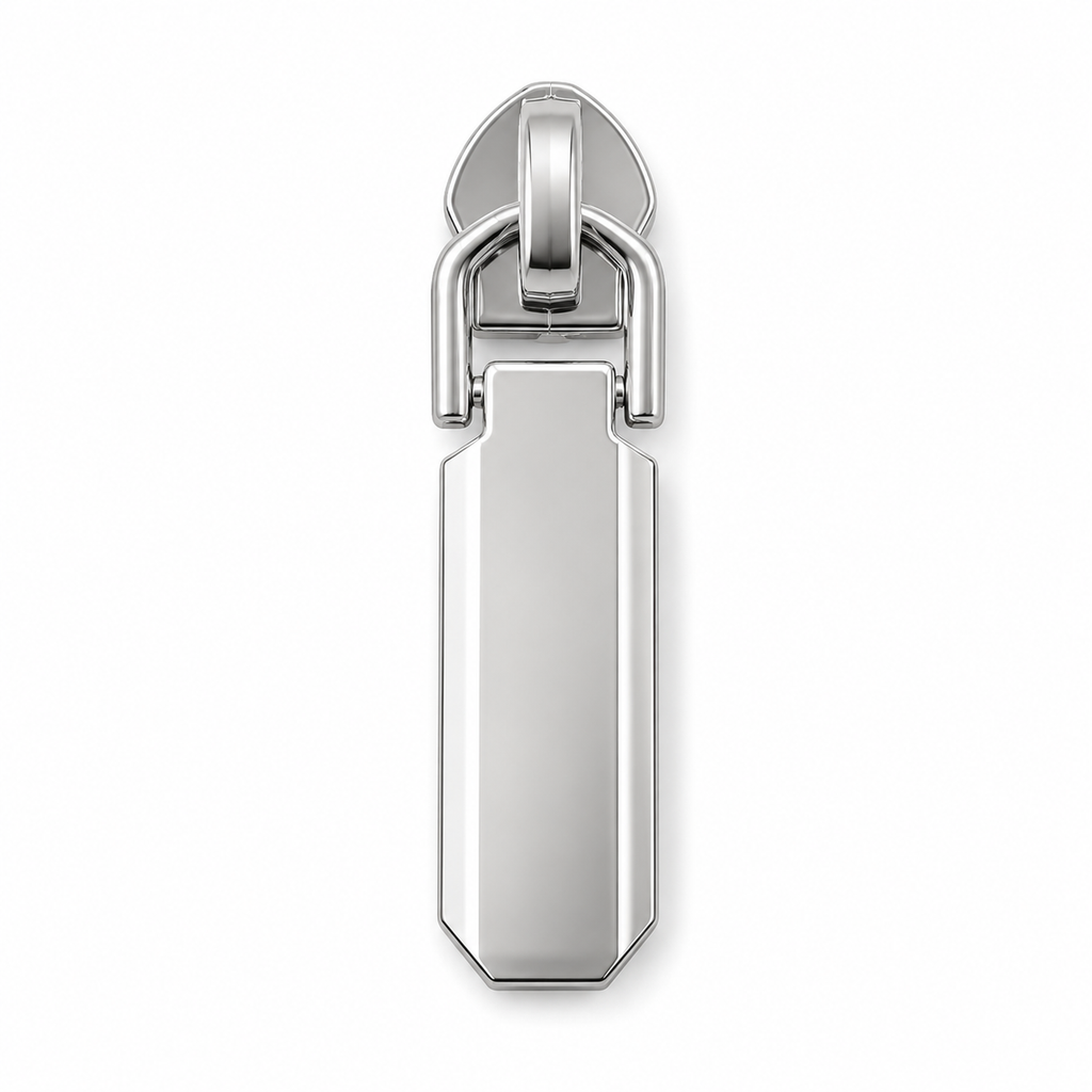 Beveled Rectangular Metal Zipper Puller