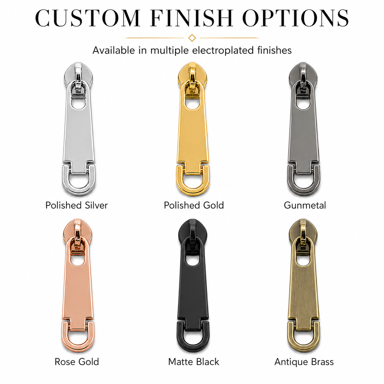 Hinged U-Ring Metal Zipper Puller