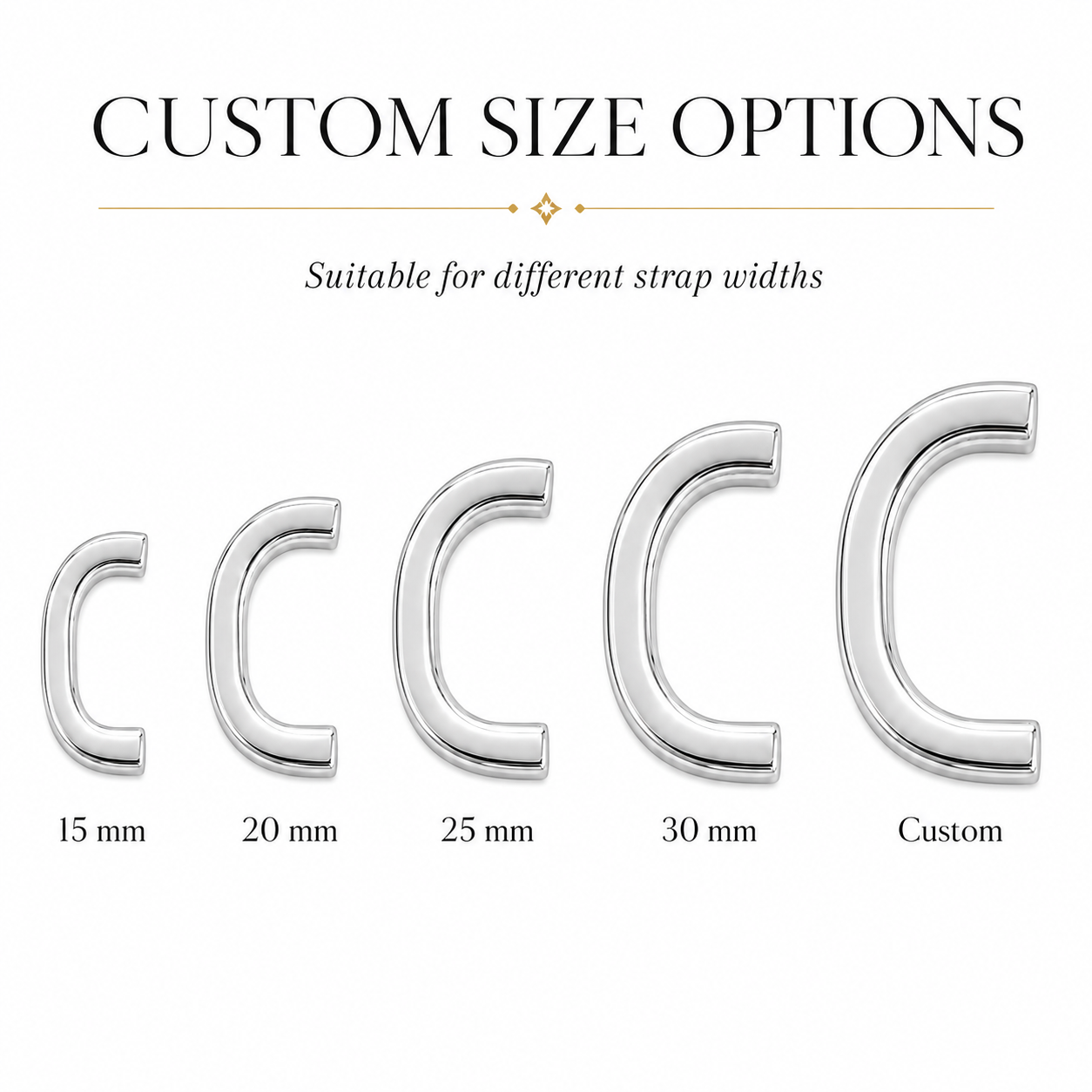 Slim Curved Bridge Strap Anchor