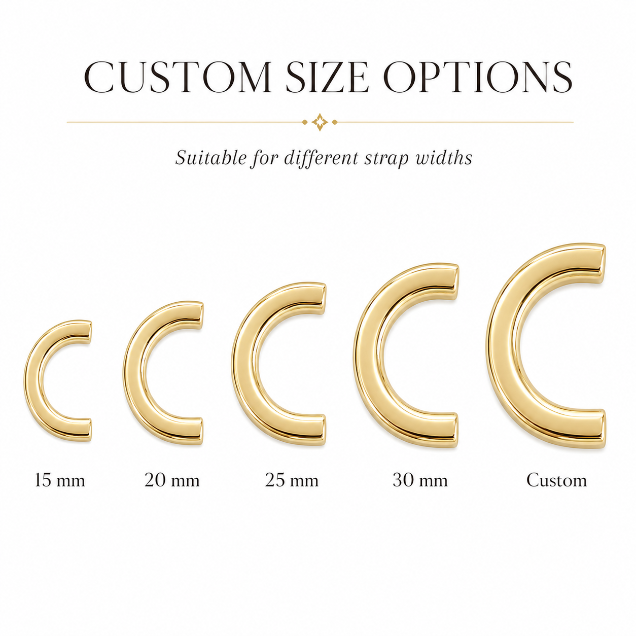 Crescent Curved Bridge Strap Anchor