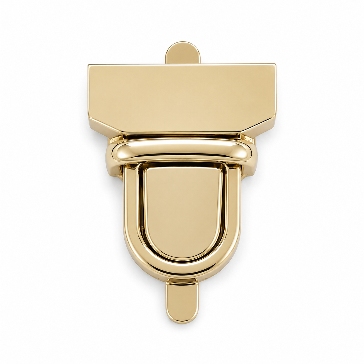 U-Shaped Push Tuck Lock Bag Clasp