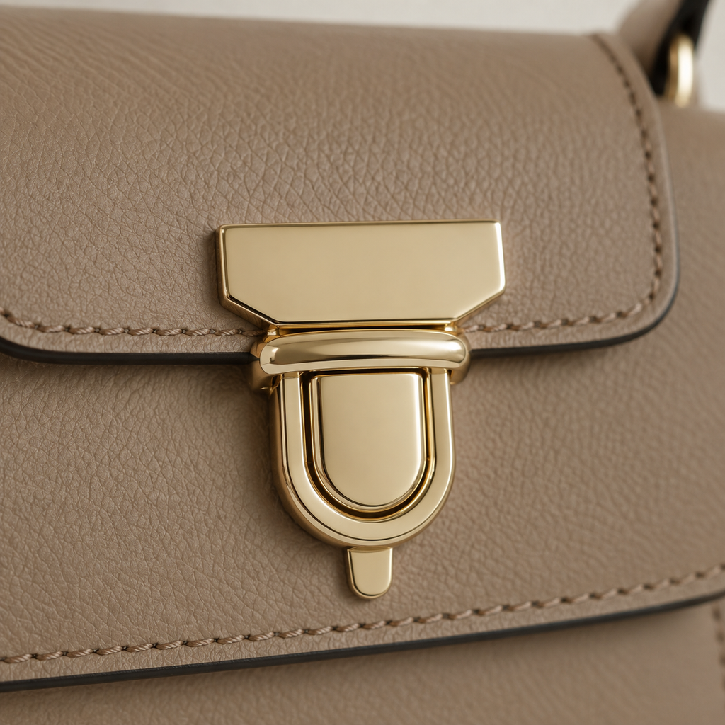 U-Shaped Push Tuck Lock Bag Clasp