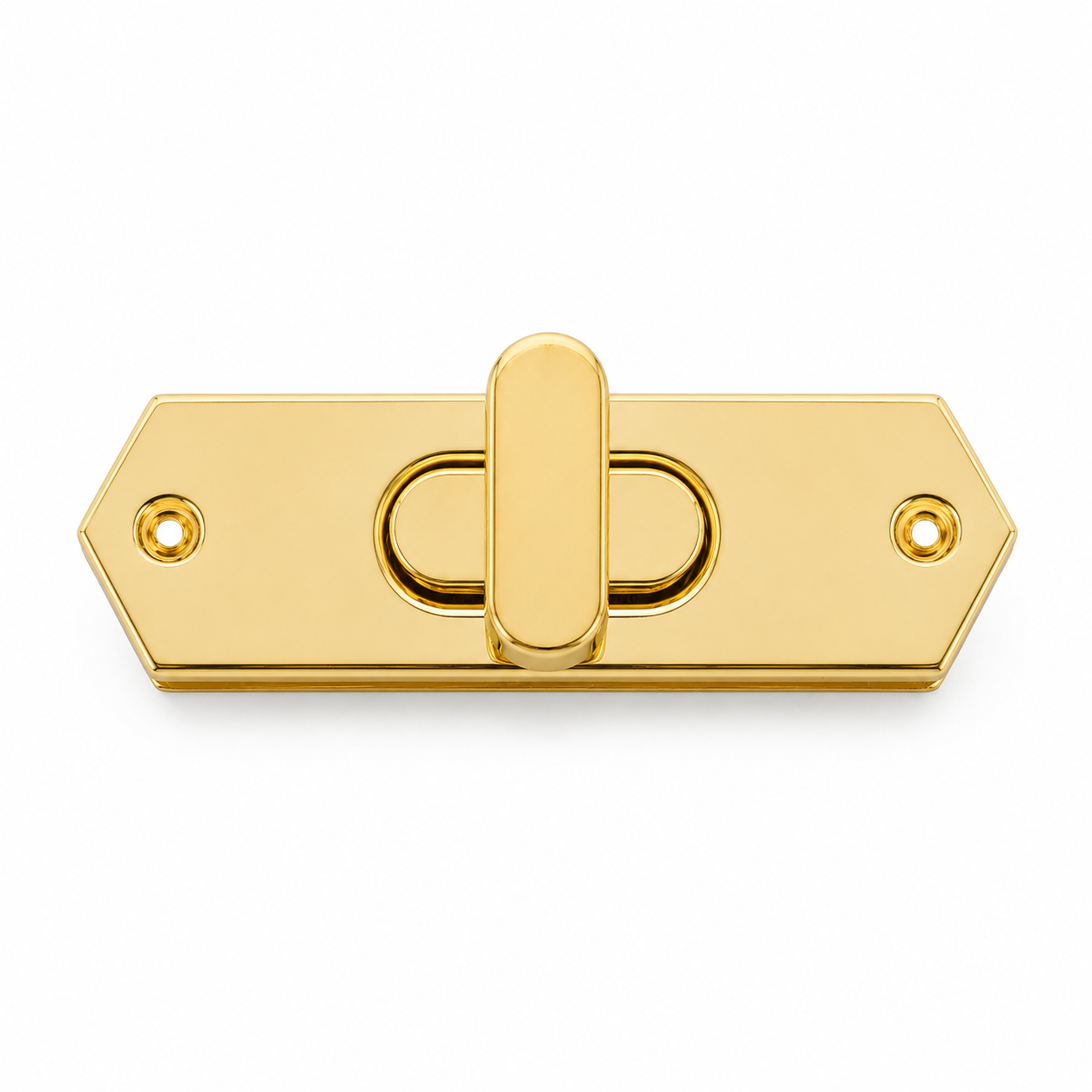 Long Plate Turn Lock Bag Closure