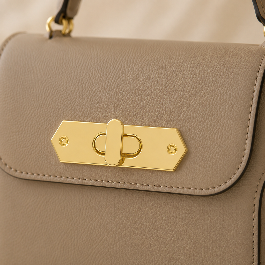 Long Plate Turn Lock Bag Closure