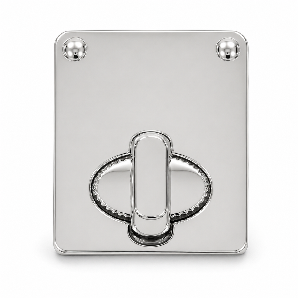 Vertical Rectangular Turn Lock Bag Closure