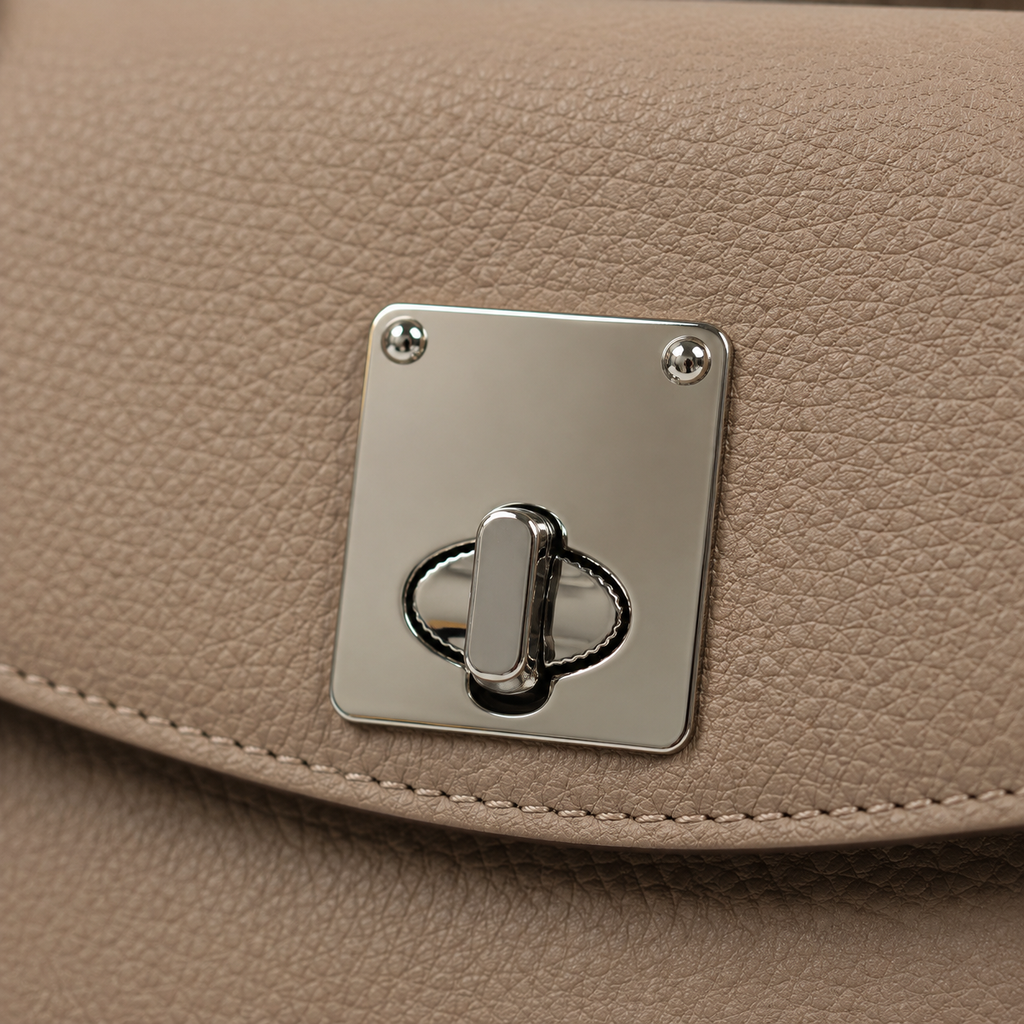 Vertical Rectangular Turn Lock Bag Closure
