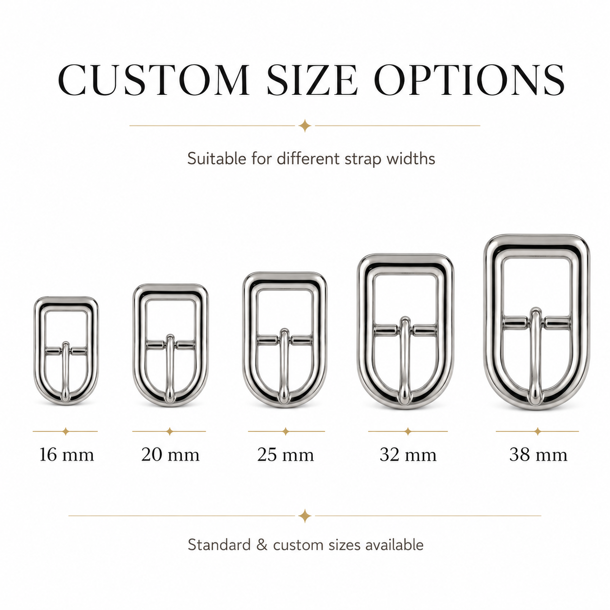 Rounded Bottom Pin Buckle