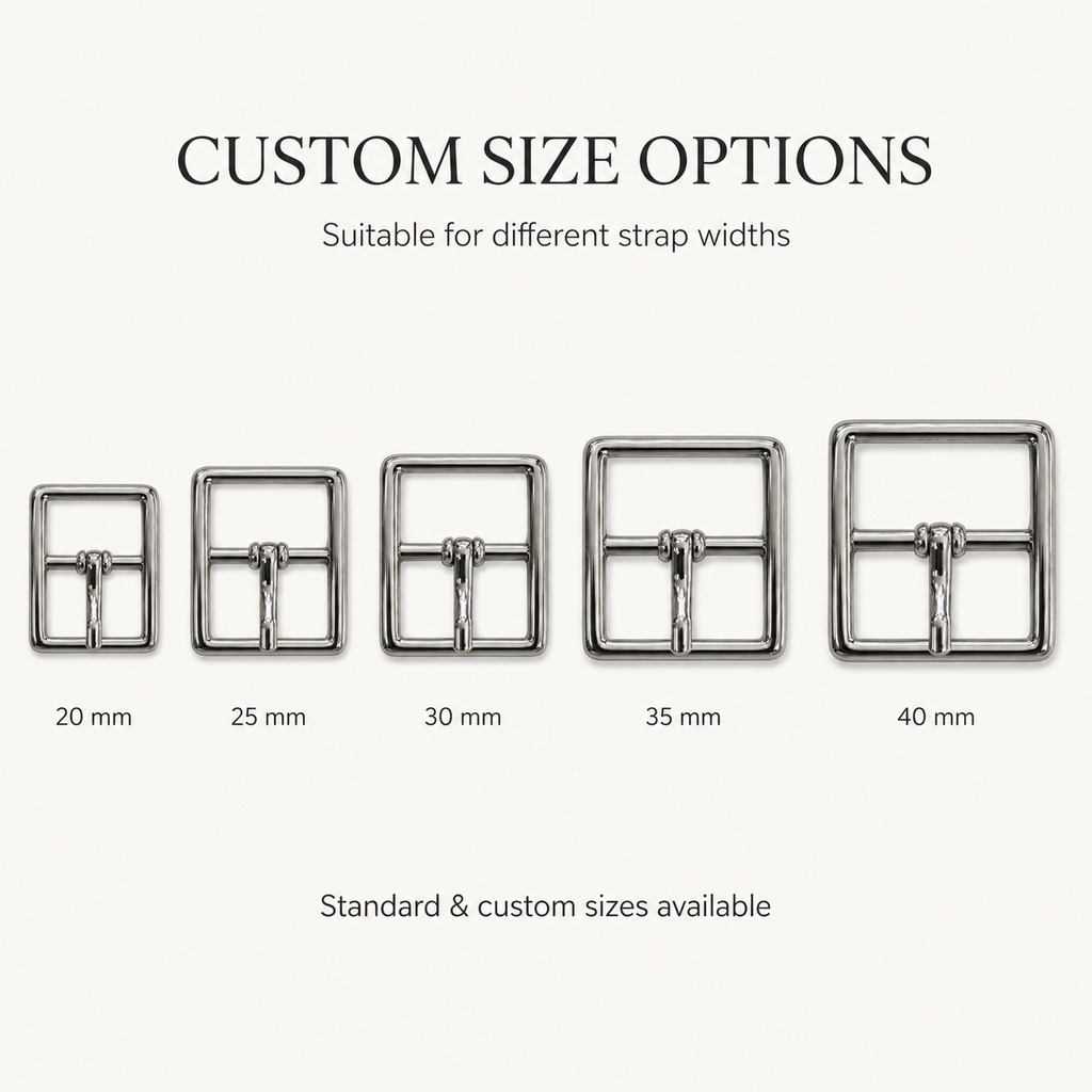 Square Center Bar Pin Buckle