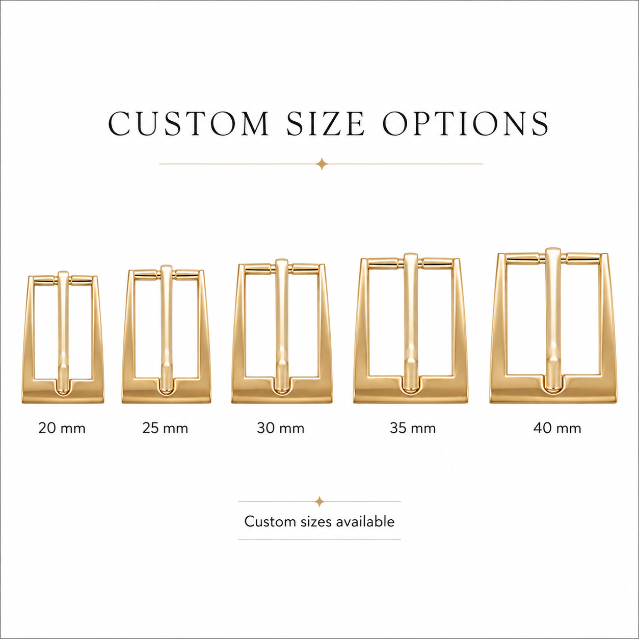 Tapered Rectangular Pin Buckle