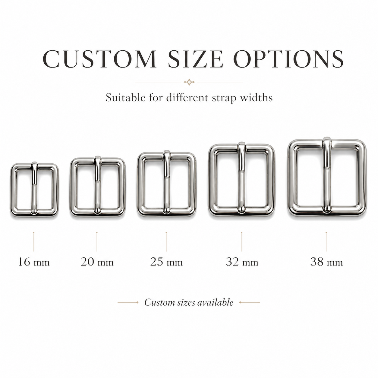 Rounded Rectangular Pin Buckle