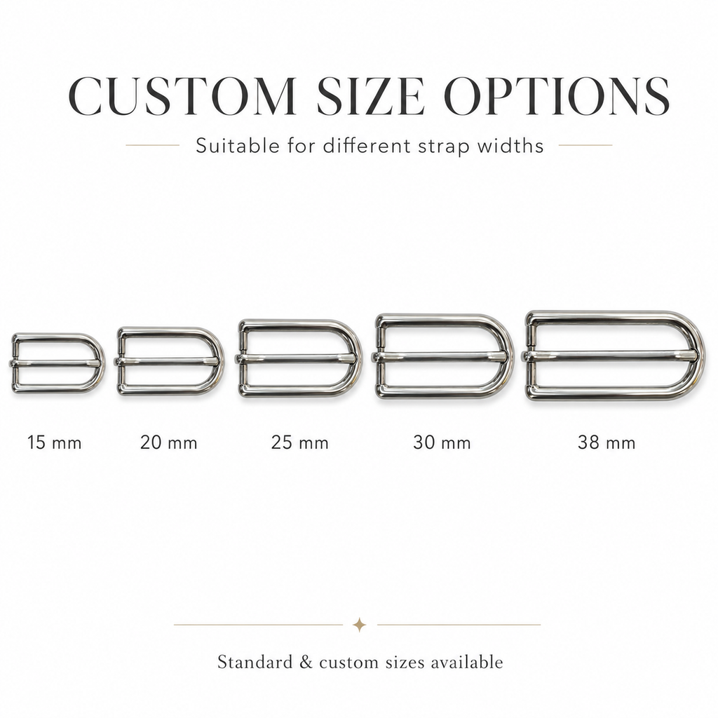 Elongated D-Shaped Pin Buckle