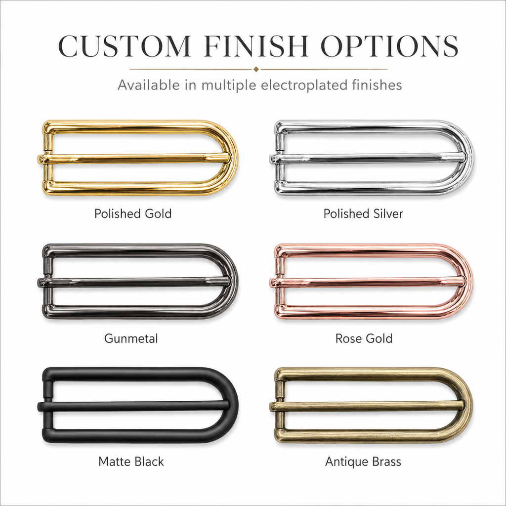 Elongated D-Shaped Pin Buckle