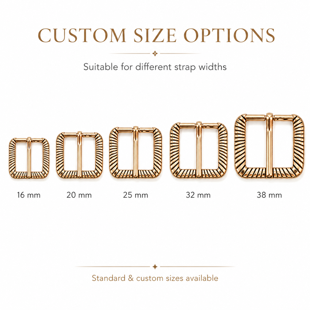 Ribbed Square Pin Buckle