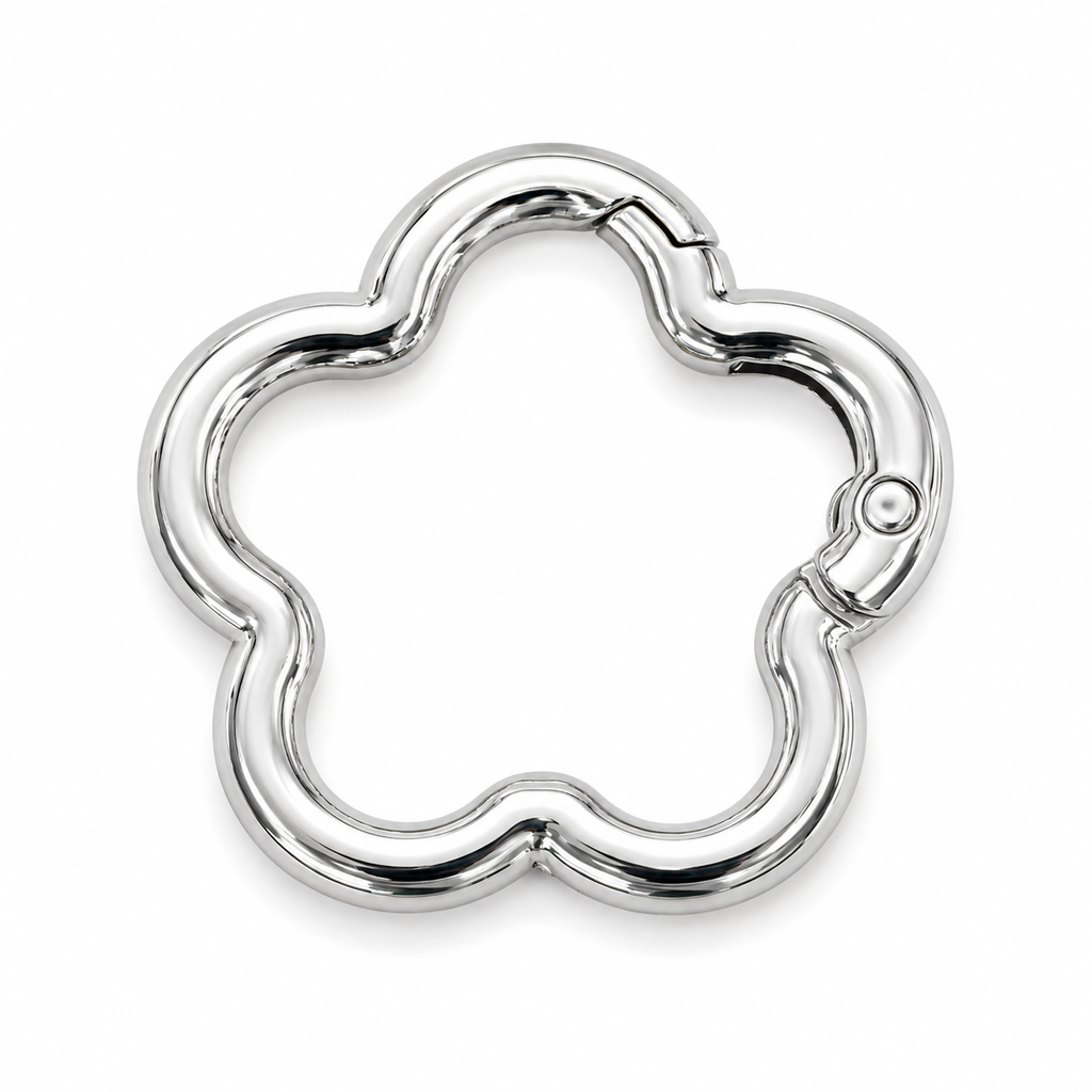Flower-Shaped Spring Gate Ring