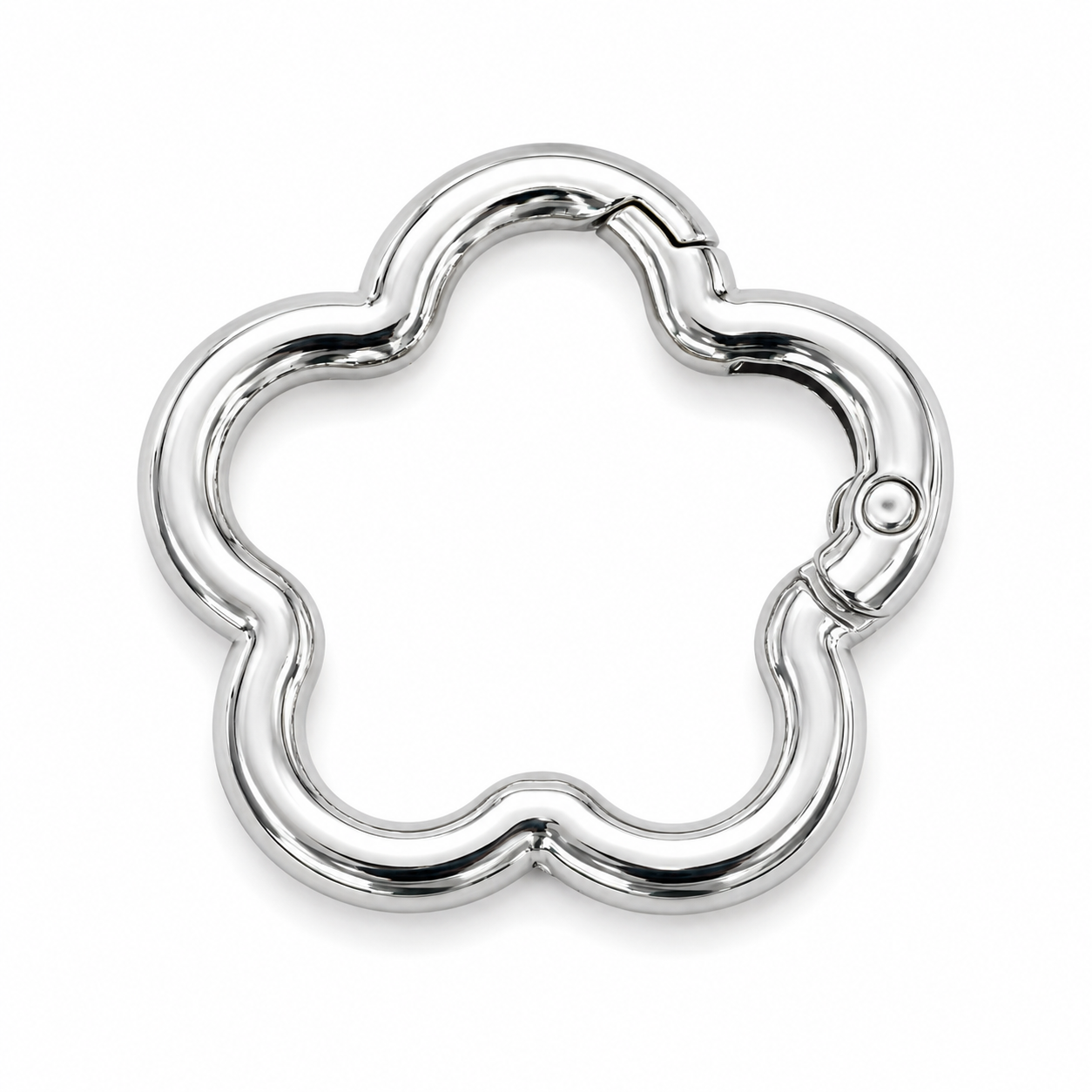 Flower-Shaped Spring Gate Ring