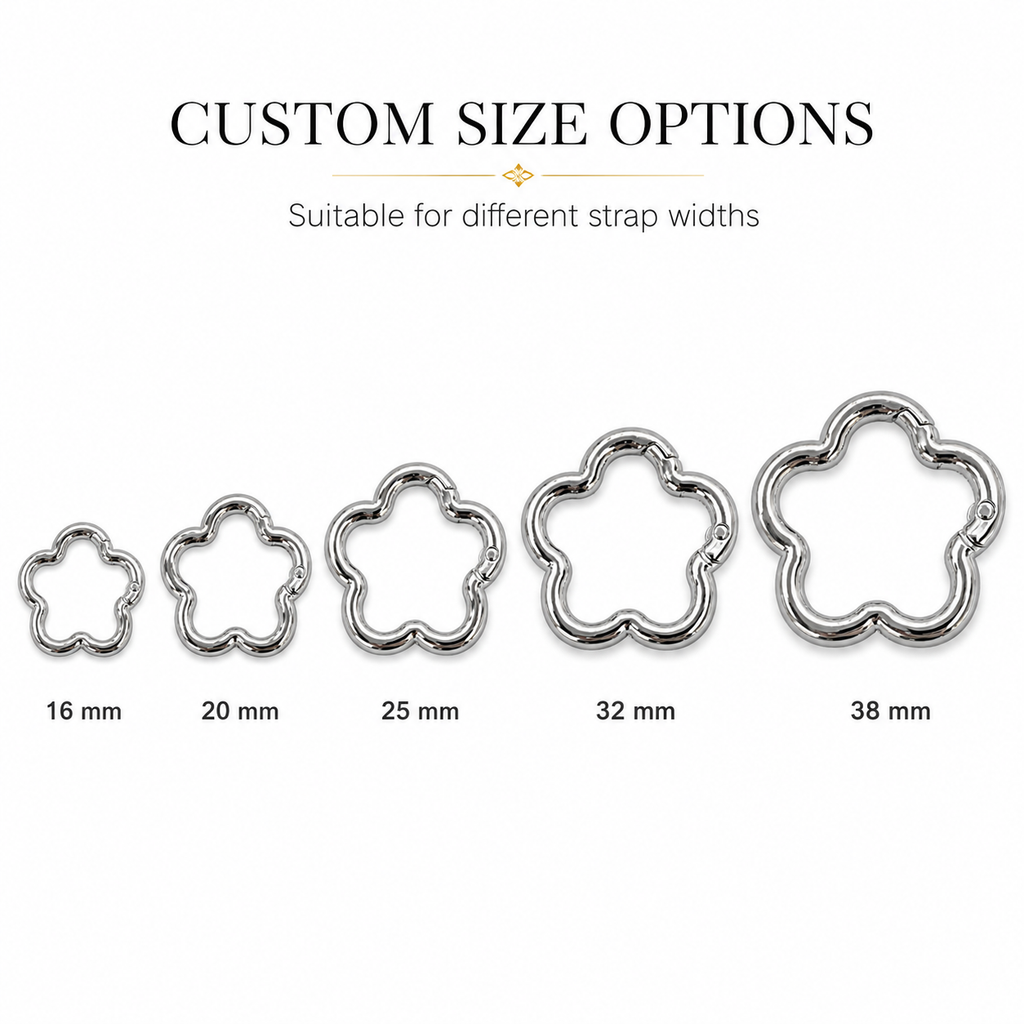 Flower-Shaped Spring Gate Ring