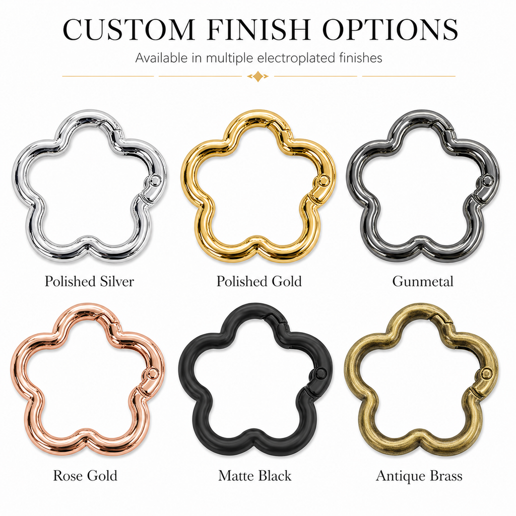 Flower-Shaped Spring Gate Ring