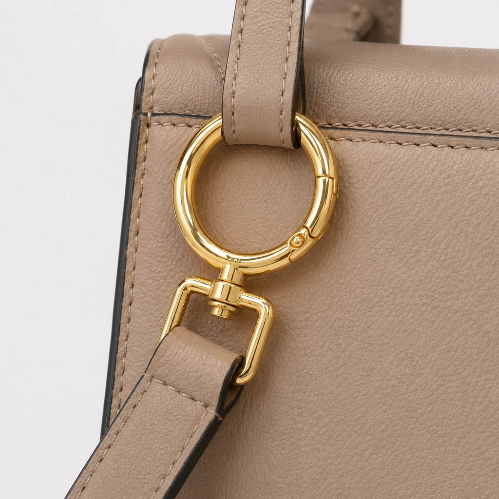 Round Spring Gate Ring with Swivel Loop