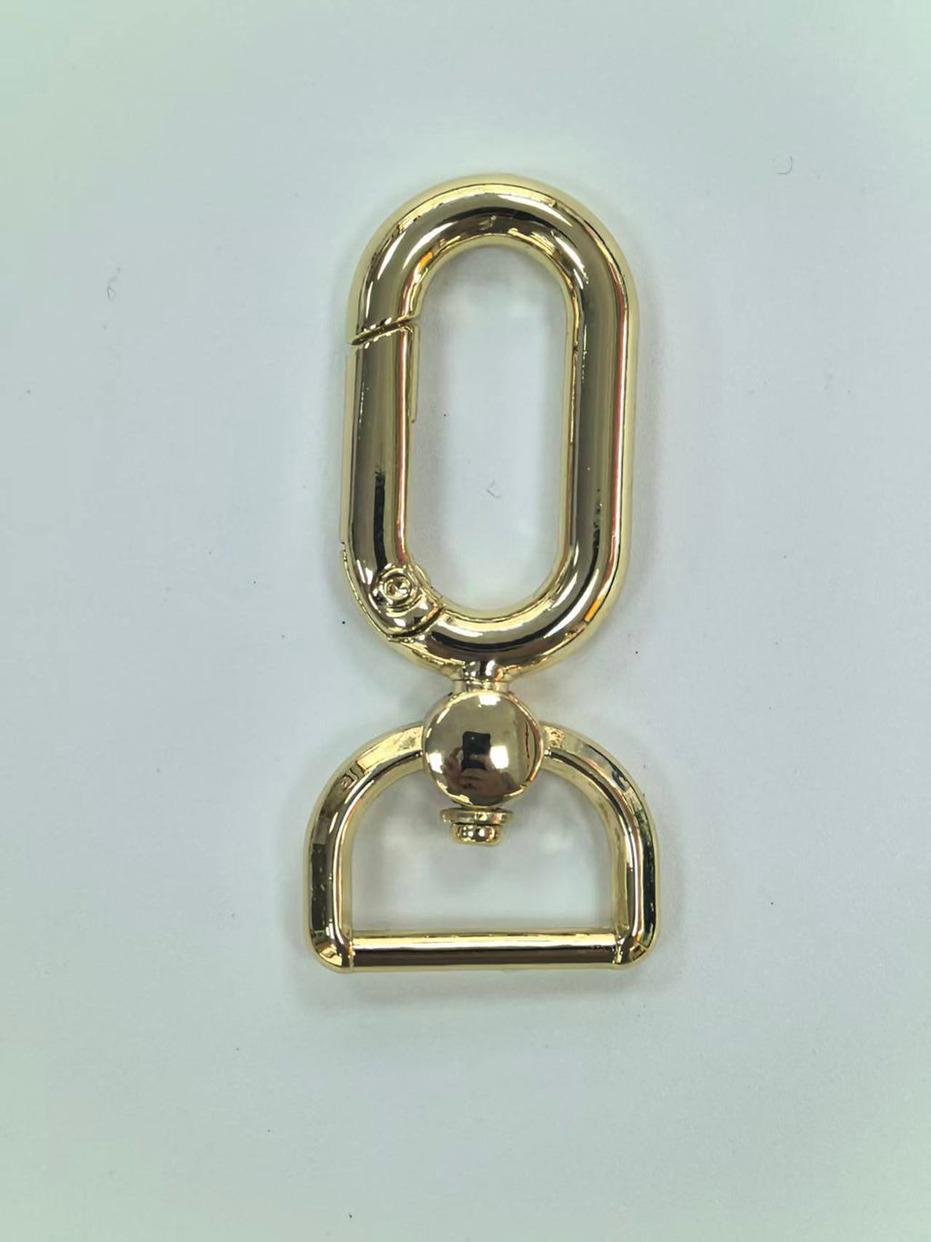 Oval Spring Gate Swivel Snap Hook with D-Ring