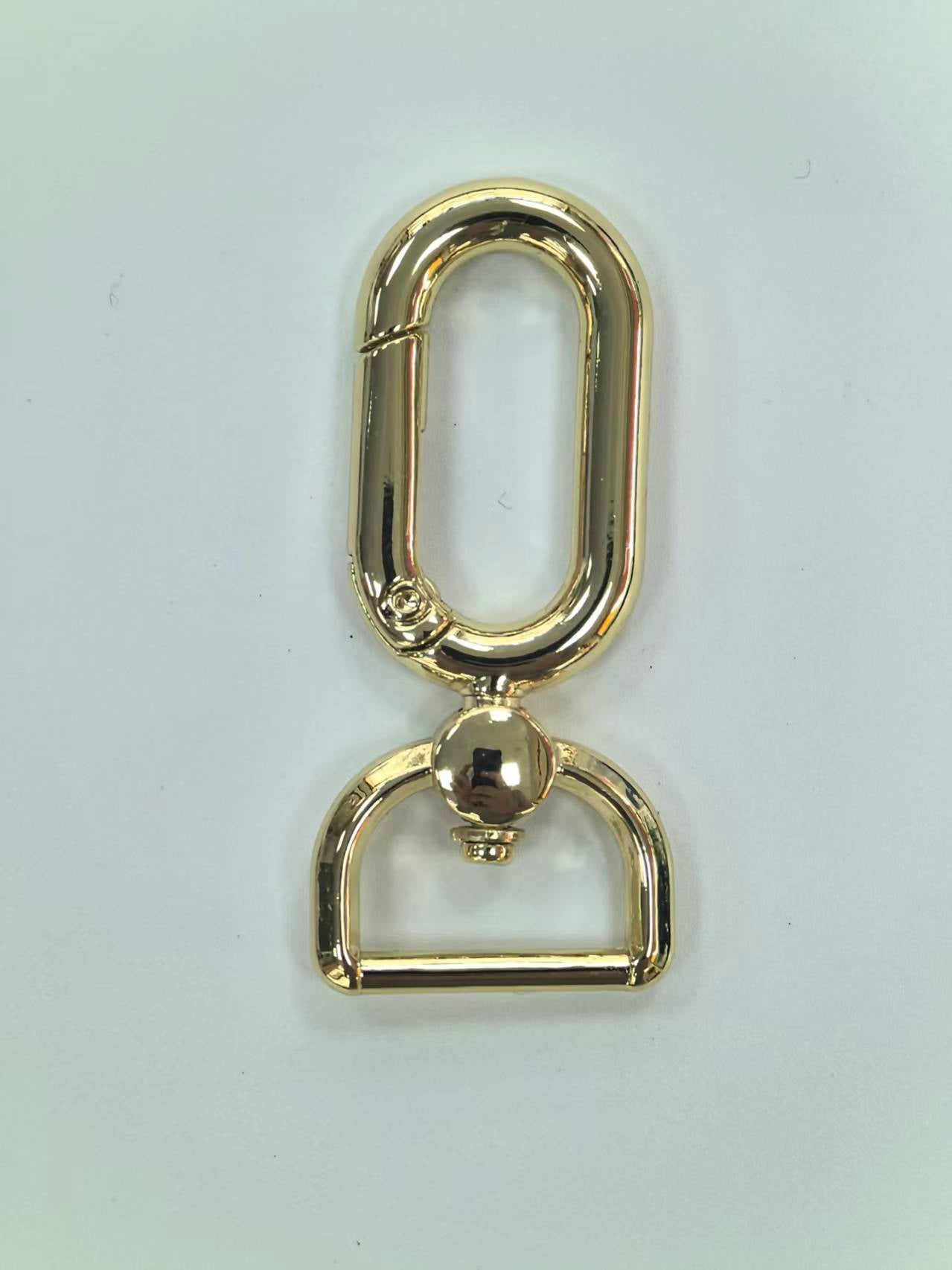 Oval Spring Gate Swivel Snap Hook with D-Ring