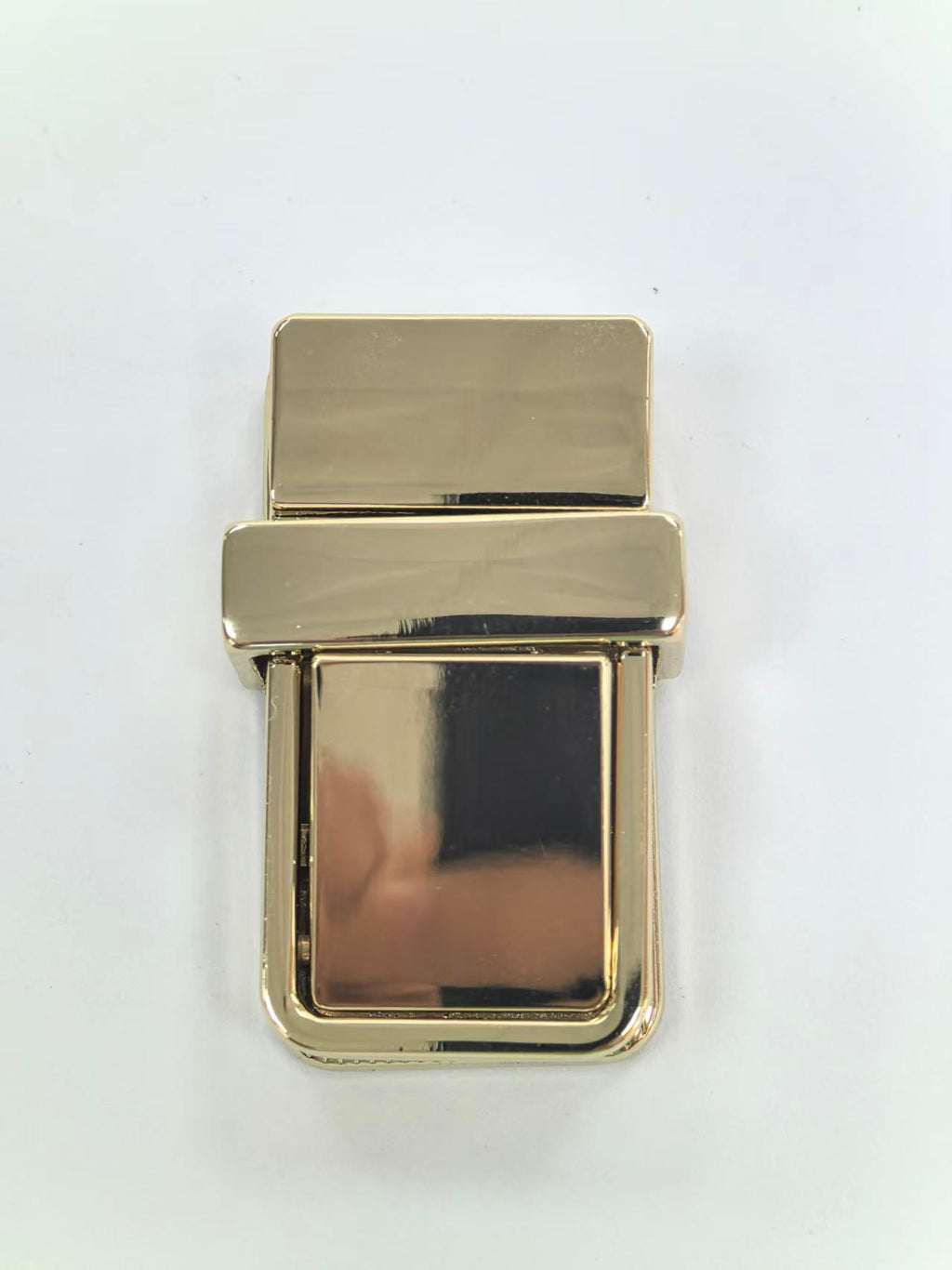 Rectangular Framed Push Lock Bag Clasp