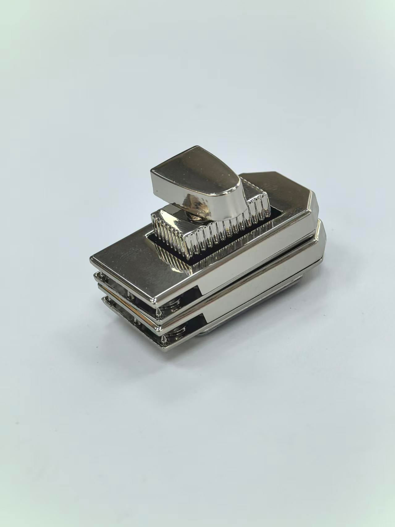 Beveled Rectangular Turn Lock Bag Closure