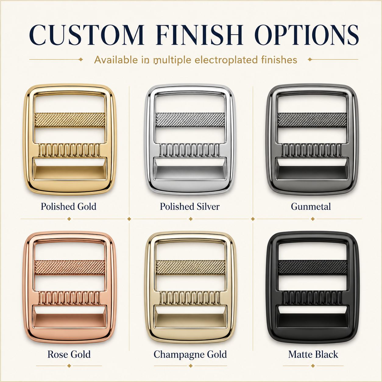 Serrated Metal Ladder Lock Buckle