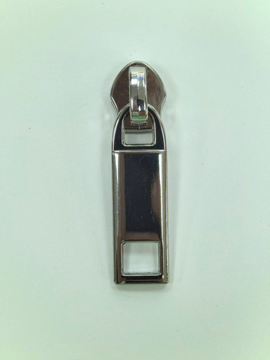 Double Cutout Rectangular Metal Zipper Puller