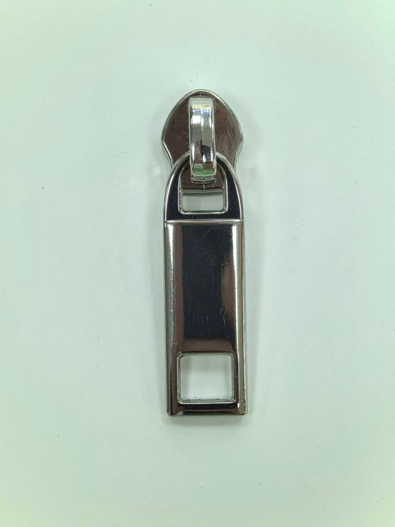 Double Cutout Rectangular Metal Zipper Puller